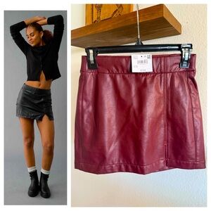 NWT!! American Eagle high waisted vegan leather skirt- sz xxs